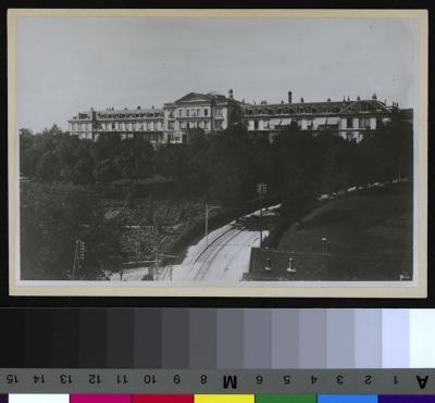 Hôpital cantonal: façade sud.